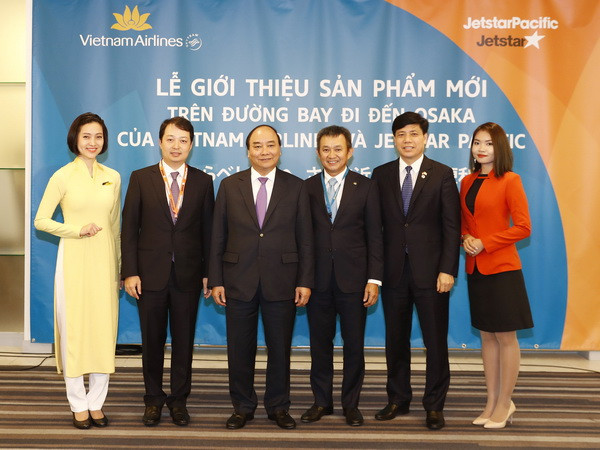 Thủ tướng Nguyễn Xuân Phúc dự lễ công bố đường bay đến Osaka ảnh 1