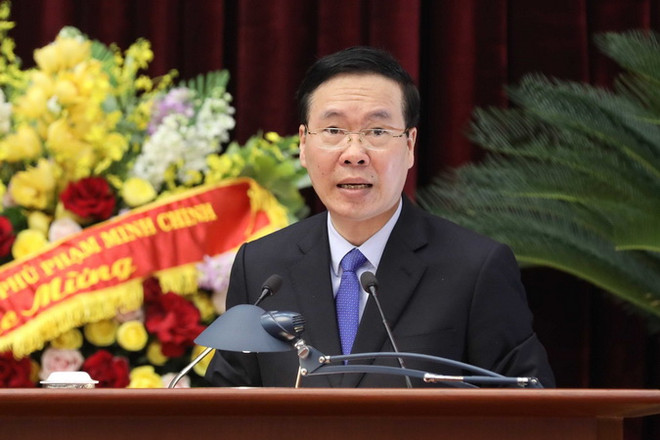 Ông Võ Văn Thưởng, Ủy viên Bộ Chính trị, Thường trực Ban Bí thư phát biểu chỉ đạo hội nghị. (Ảnh: Phương Hoa/TTXVN) Thường trực Ban Bí thư: Nhận thức đúng vai trò của kiểm tra, giám sát ảnh 2