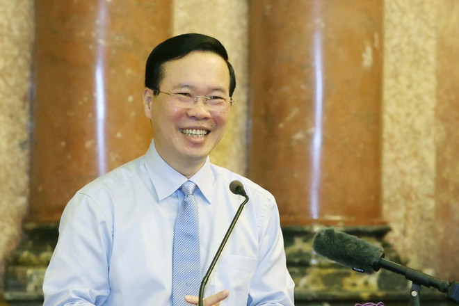 Chủ tịch nước Võ Văn Thưởng phát biểu. (Ảnh: Thống Nhất/TTXVN) Bảo vệ quyền lợi hợp pháp, chính đáng của đoàn viên, người lao động ảnh 1