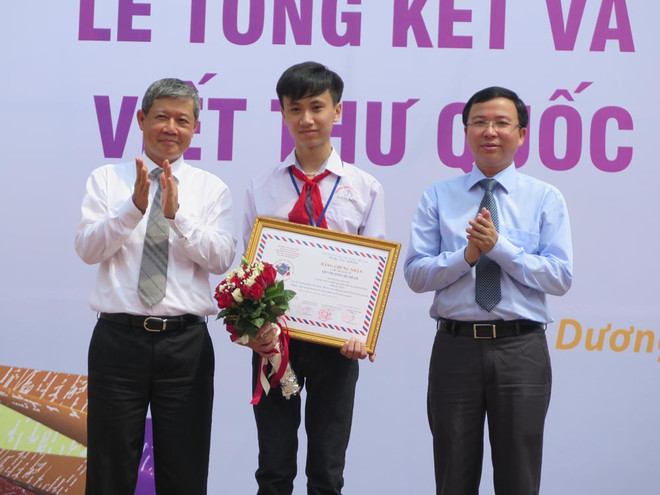 Học sinh Thanh Hóa đoạt giải Nhất cuộc thi viết thư quốc tế UPU 44 ảnh 1