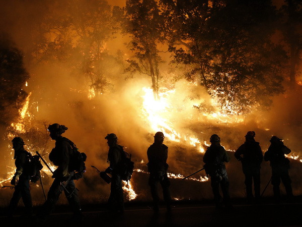 Mỹ chưa kiểm soát được vụ cháy 100.000ha rừng ở California ảnh 1