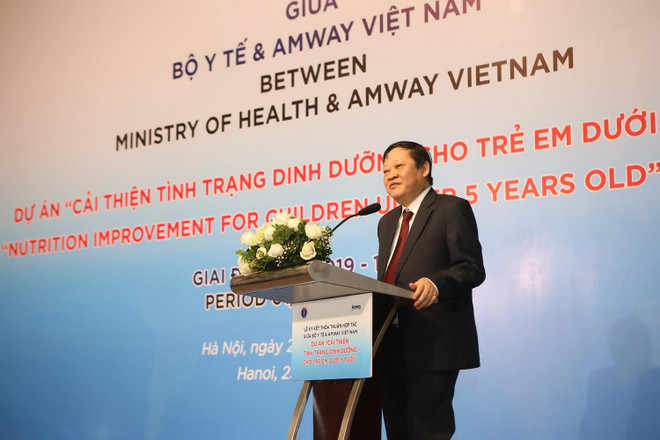 Bộ Y tế và Amway Việt Nam hợp tác cải thiện dinh dưỡng cho trẻ em ảnh 2
