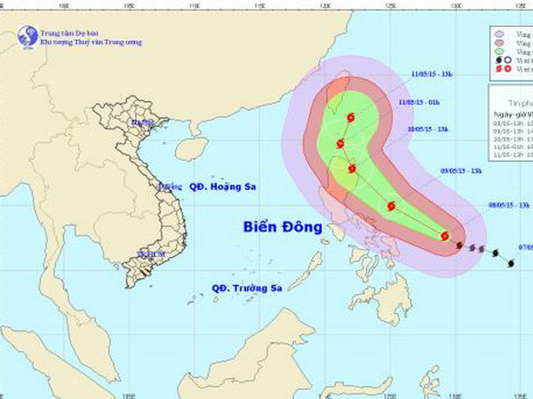 Bão Noul đang hoạt động rất mạnh trên biển miền Trung Philippines ảnh 1