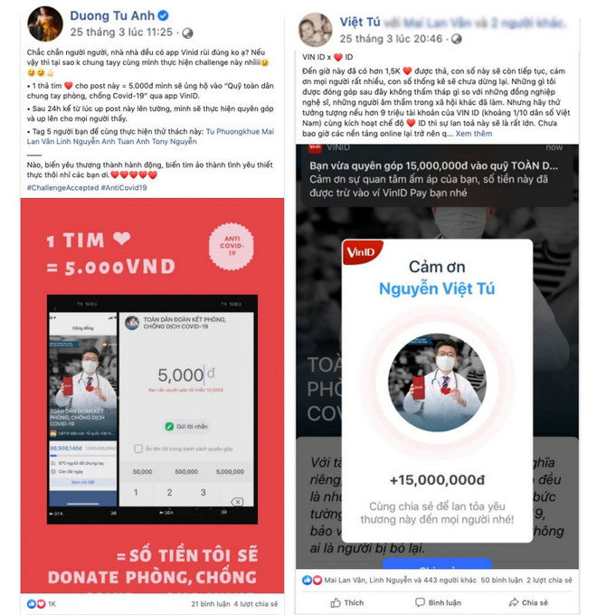 13.000 người dùng VinID ủng hộ hơn 1,5 tỷ đồng chống dịch COVID-19 ảnh 1