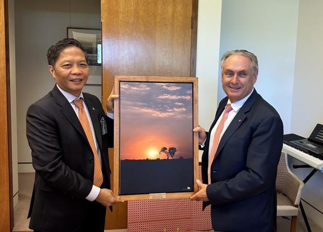 Đoàn Đại biểu Cấp cao Đảng Cộng sản Việt Nam làm việc tại Australia ảnh 2