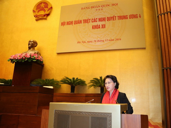 Đảng đoàn Quốc hội quán triệt Nghị quyết Trung ương 4 khóa XII ảnh 1