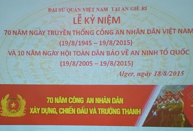 Kỷ niệm 70 năm Ngày Công an Việt Nam tại Algeria và Ấn Độ ảnh 1
