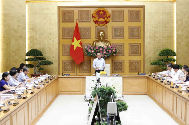 Phó Thủ tướng Trần Lưu Quang phát biểu. (Ảnh: An Đăng/TTXVN) Rà soát văn bản pháp luật, phải chỉ ra nội dung cần sửa đổi, bổ sung ảnh 1