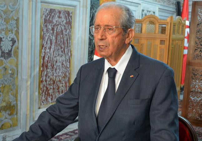 Tổng thống tạm quyền Tunisia Mohamed Ennaceur. (Ảnh: AFP/TTXVN) Tổng thống lâm thời Tunisia gia hạn tình trạng khẩn cấp tới cuối năm ảnh 1