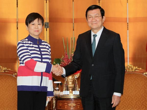 Chủ tịch nước tiếp Chủ tịch Hội Hữu nghị đối ngoại Trung Quốc ảnh 1