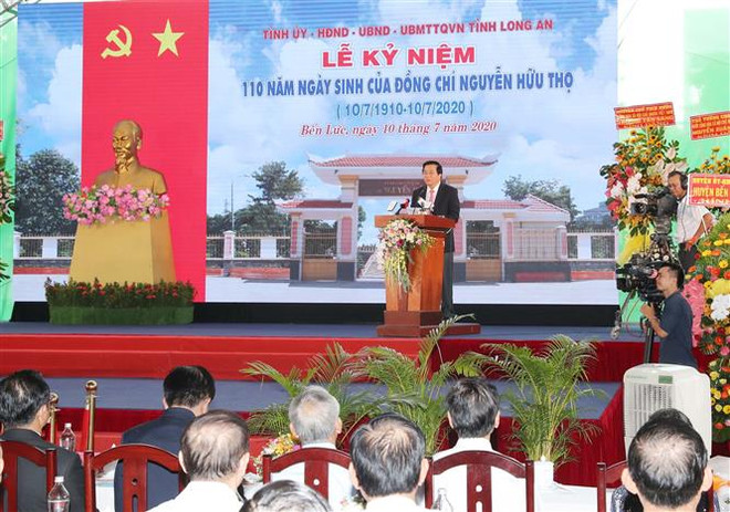 Lễ kỷ niệm 110 năm ngày sinh Luật sư Nguyễn Hữu Thọ ảnh 1