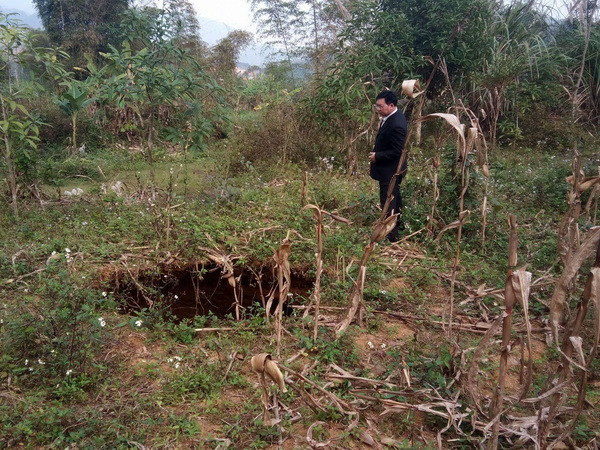 Liên tiếp xảy ra hiện tượng sụt lún tại tỉnh Bắc Kạn ảnh 2