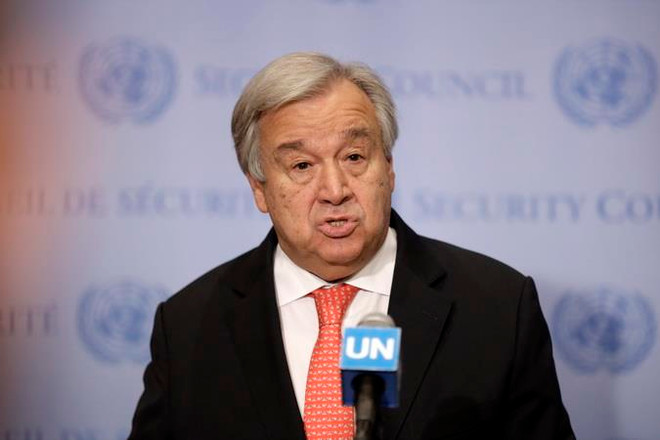 Tổng thư ký Liên hợp quốc Antonio Guterres. (Ảnh: THX/TTXVN) Tổng Thư ký LHQ kêu gọi các lãnh đạo G7 cam kết chống biến đổi khí hậu ảnh 1