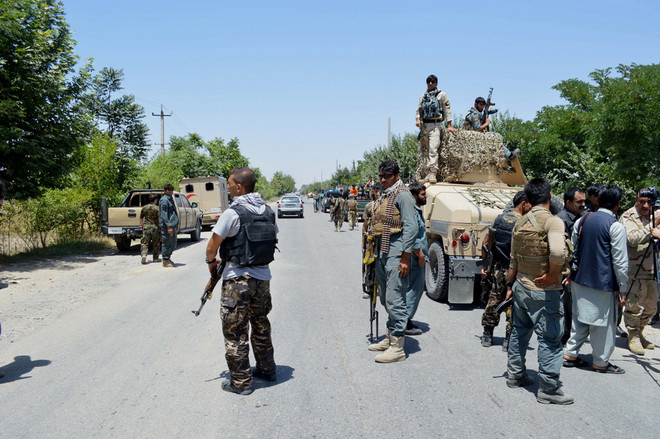 Lực lượng an ninh Afghanistan. (Ảnh: THX/TTXVN) 13 tay súng IS bị tiêu diệt khi giao tranh ở Đông Afghanistan ảnh 1