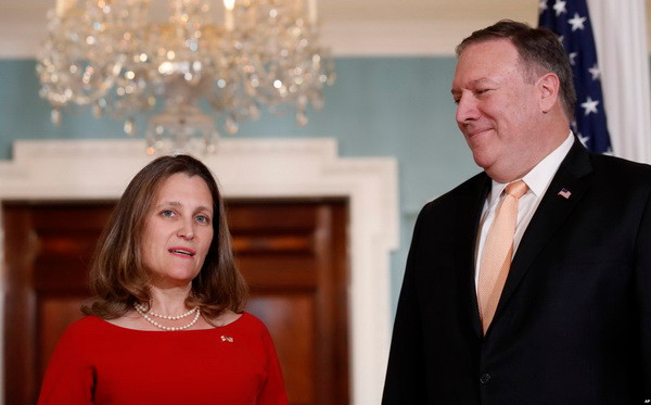 Ngoại trưởng Mỹ, Canada trao đổi về các vấn đề quốc tế nóng ảnh 1