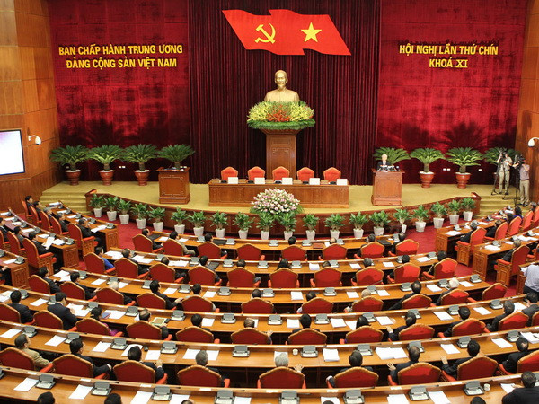Lễ bế mạc Hội nghị lần thứ chín Ban Chấp hành Trung ương Đảng Cộng sản Việt Nam khóa XI diễn ra tại Trụ sở Trung ương Đảng. (Ảnh: Trí Dũng/TTXVN) BCH TW Đảng: Quyết định nhiều vấn đề quan trọng của đất nước ảnh 1