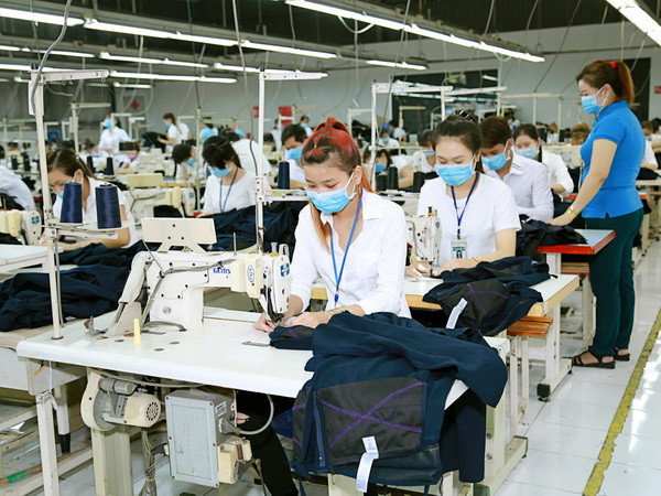 Hoạt động sản xuất tại Công ty TNHH Made Clothing Việt Nam, 100% vốn nước ngoài. (Ảnh: Hải Âu/TTXVN) Hiệp định EVFTA mang đến cơ hội cho cả Việt Nam và EU ảnh 2