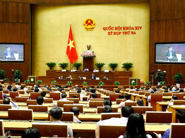 Quang cảnh phiên họp. (Ảnh: An Đăng/TTXVN) Quốc hội chưa biểu quyết thông qua dự thảo Luật Quy hoạch ảnh 1