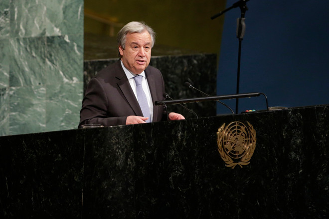 Tổng Thư ký Liên hợp quốc Antonio Guterres. (Nguồn: THX/ TTXVN) LHQ: Chỉ có thể áp dụng giải pháp chính trị cho cuộc chiến Syria ảnh 1