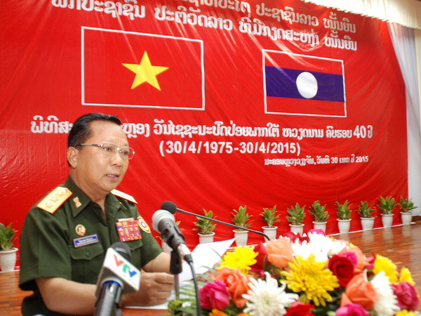 Lào tổ chức míttinh trọng thể kỷ niệm Chiến thắng 30/4 của Việt Nam ảnh 1