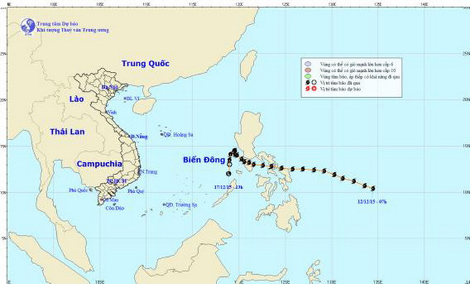 Bão số 5 đã suy yếu thành vùng áp thấp ở khu vực giữa Biển Đông ảnh 1
