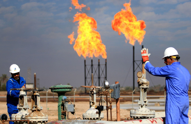 Cơ sở khai thác khí đốt tự nhiên Bin Omar tại thành phố cảng Basra của Iraq. (Ảnh: AFP/TTXVN) Các cục diện địa chính trị mới đang “nhuộm màu” năng lượng toàn cầu ảnh 1