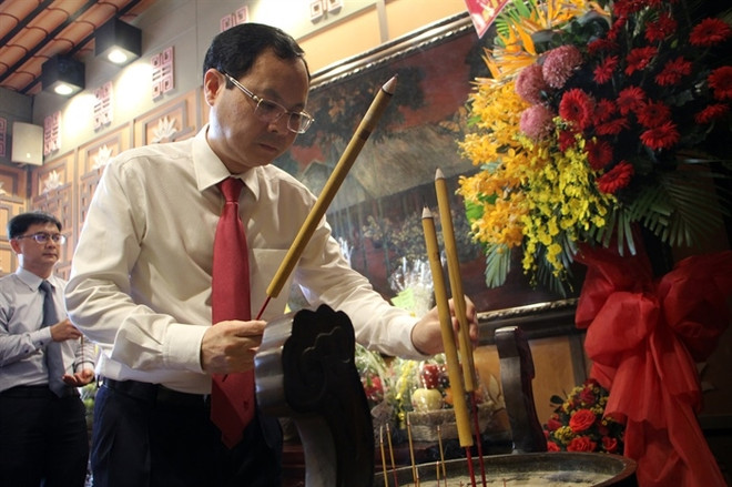 TP.HCM: Dâng hương tưởng niệm Chủ tịch nước Tôn Đức Thắng ảnh 1