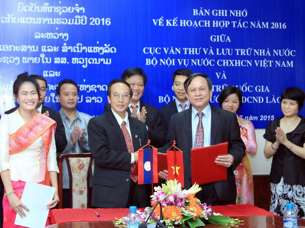 Việt Nam và Lào tiếp tục hợp tác về lĩnh vực văn thư lưu trữ ảnh 1