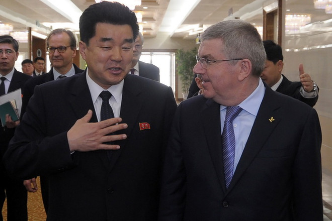 Chủ tịch IOC Thomas Bach gặp giới chức thể thao Triều Tiên ảnh 1