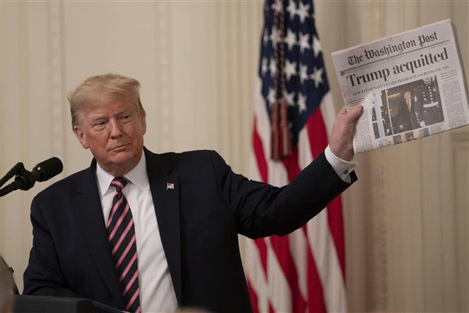 Tổng thống Mỹ Donald Trump. (Ảnh: THX/TTXVN) Tổng thống Mỹ Donald Trump và cơ hội tái đắc cử rộng mở ảnh 1
