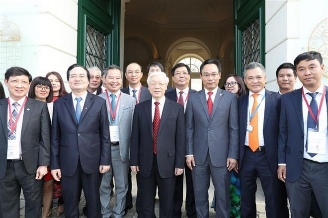 Tổng Bí thư dự Hội nghị Hiệu trưởng các trường đại học Việt-Hungary ảnh 3