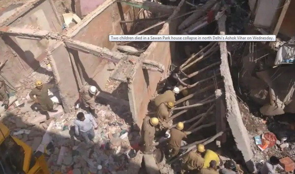 Ấn Độ: Tòa nhà 3 tầng bất ngờ đổ sập, ít nhất hai trẻ em thiệt mạng ảnh 1