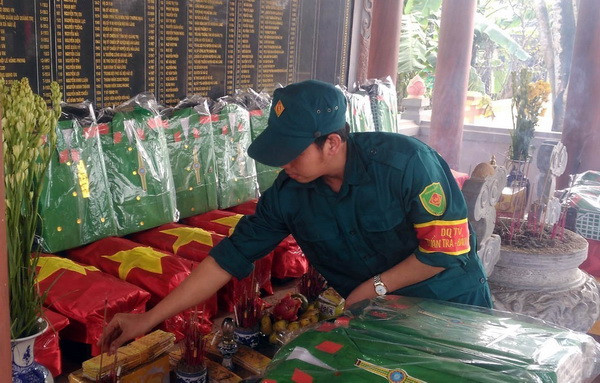 Quảng Trị: Phát hiện 27 hài cốt liệt sỹ nằm dọc bờ sông Thạch Hãn ảnh 1