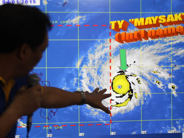 "Siêu bão" Maysak có khả năng sẽ thay đổi hướng di chuyển ảnh 1