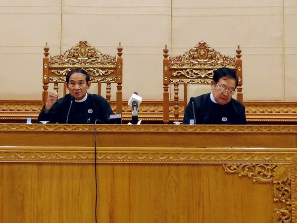 Chủ tịch Quốc hội gửi điện mừng Chủ tịch Hạ viện Myanmar ảnh 1