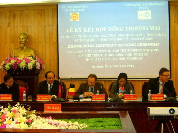 Chính phủ Bỉ giúp Hà Nam phát triển hệ thống tiêu thoát nước ảnh 1