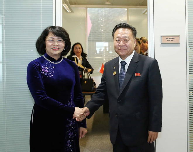 Phó Chủ tịch nước gặp lãnh đạo Venezuela, Triều Tiên và PAP ảnh 1