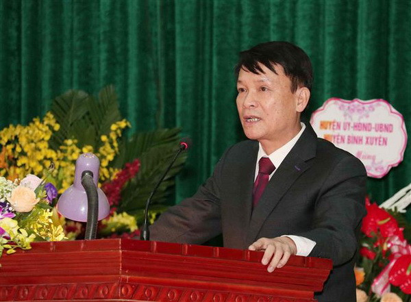 Tổng giám đốc TTXVN Nguyễn Đức Lợi phát biểu. (Ảnh: Văn Điệp/TTXVN) Phát huy mối quan hệ kết nghĩa tốt đẹp giữa TTXVN và Sư đoàn 304 ảnh 2