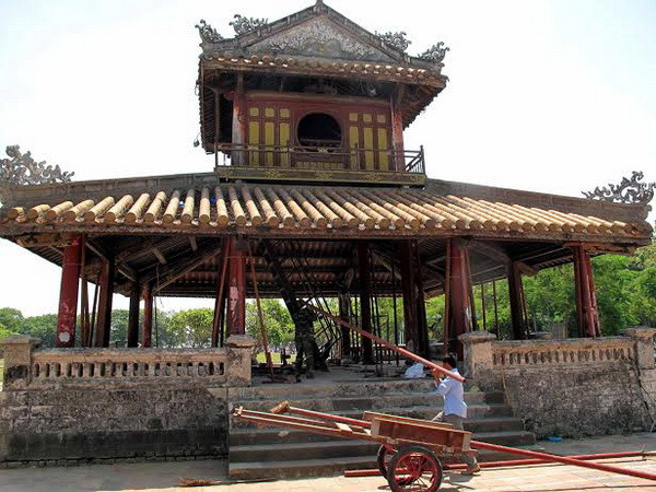 Hoàn thành gia cố, trả lại nguyên trạng di tích Phu Văn Lâu ảnh 1