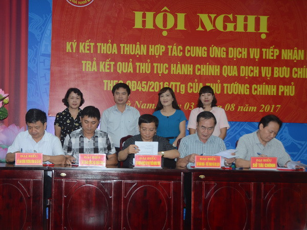 Hà Nam giải quyết thủ tục hành chính qua dịch vụ bưu chính công ích ảnh 1