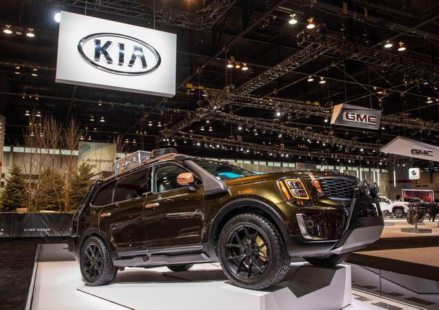 Mẫu xe của hãng Kia được giới thiệu tại một triển lãm ôtô Chicago của Mỹ. (Ảnh: THX/TTXVN) Lợi nhuận ròng của KIA Motors tăng mạnh trong quý 2 này ảnh 1