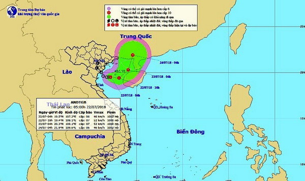 Áp thấp nhiệt đới khả năng mạnh thêm, Bắc và Bắc Trung Bộ vẫn có mưa ảnh 1