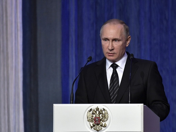 Tổng thống Nga Vladimir Putin. (Nguồn: EPA/TTXVN) Tổng thống Nga Vladimir Putin họp báo thường niên lần thứ 12 ảnh 1