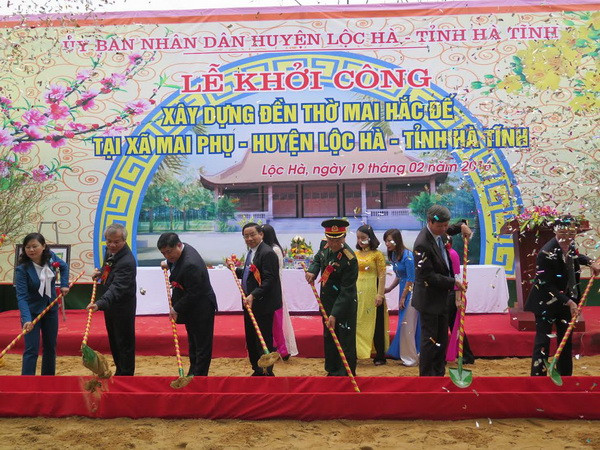 Hà Tĩnh khởi công tôn tạo, xây dựng đền thờ Mai Hắc Đế ảnh 1