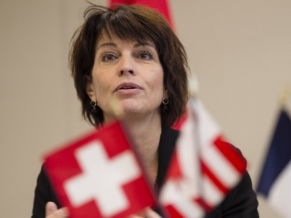 Nữ Tổng thống mơí của Thụy Sĩ Doris Leuthard. (Ảnh: Nguyễn Thái/Vietnam+) Doris Leuthard là nữ chính khách 2 lần trúng cử Tổng thống Thụy Sĩ ảnh 1