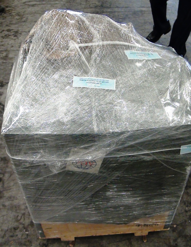 Bắt giữ gần 50kg vảy tê tê châu Phi ở sân bay Tân Sơn Nhất ảnh 2