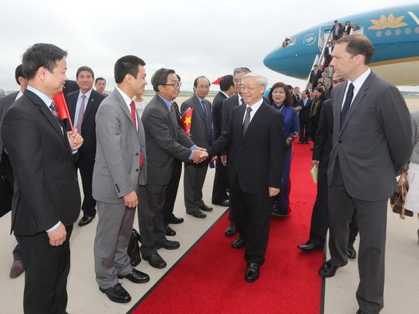 Tổng Bí thư Nguyễn Phú Trọng bắt đầu thăm chính thức Hoa Kỳ ảnh 1