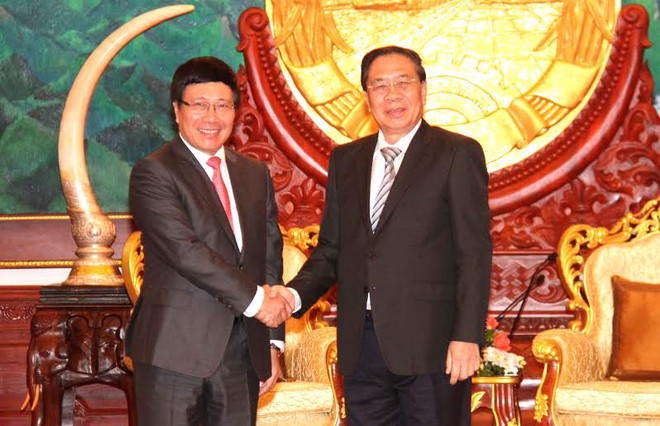 Phó Thủ tướng Phạm Bình Minh thăm chính thức Lào ảnh 1