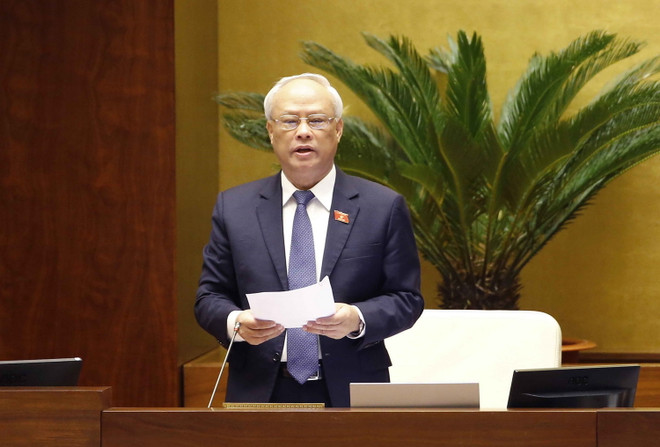 Phó Chủ tịch Quốc hội Uông Chu Lưu điều hành phiên họp. (Ảnh: Doãn Tấn/TTXVN) Thông cáo báo chí số 04, Kỳ họp thứ 11, Quốc hội khóa XIV ảnh 1