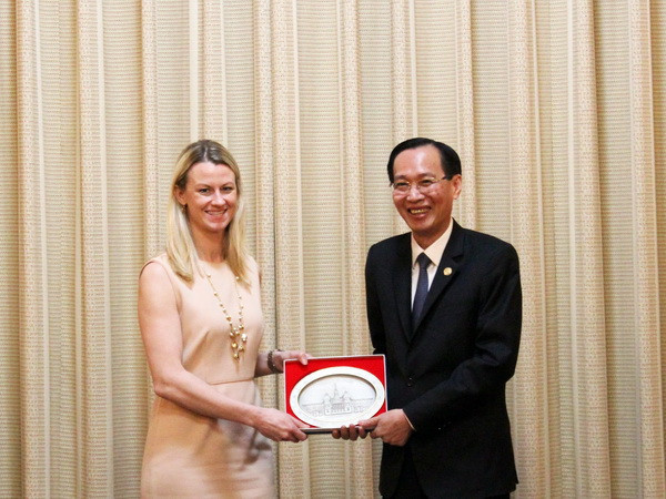 Lãnh đạo Thành phố Hồ Chí Minh tiếp đoàn Trợ lý Nghị sỹ Hoa Kỳ ảnh 1